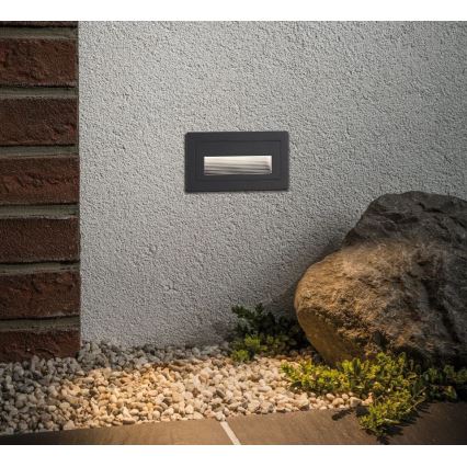 Paulmann 94383 - LED/4W IP44 Outdoor built-in light LONG 230V