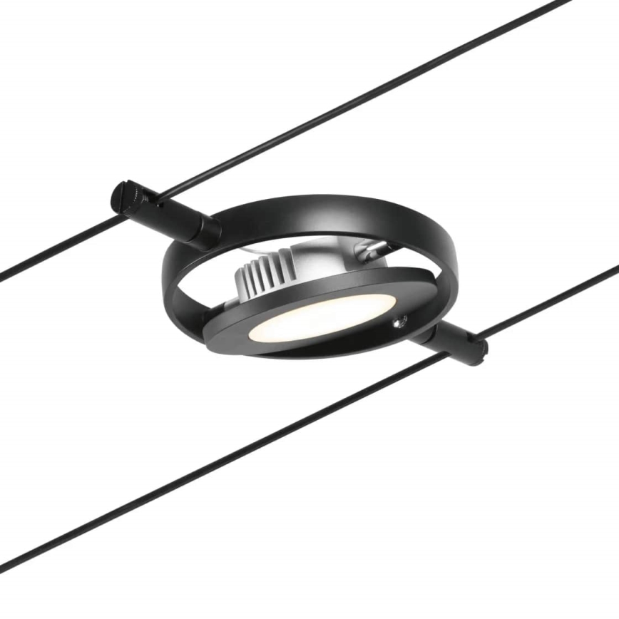 Paulmann 94418 - SET 5x LED/4.5W Complete ROUNDMAC cable lighting system 230V black