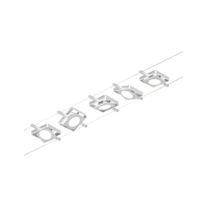 Paulmann 94420 - Set 5x LED/4.5W Complete MAC cable system 230V matte chrome