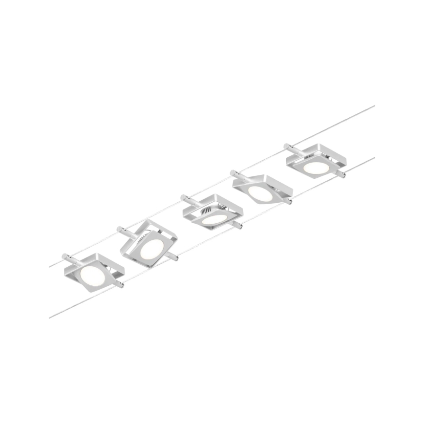 Paulmann 94420 - Set 5x LED/4.5W Complete MAC cable system 230V matte chrome