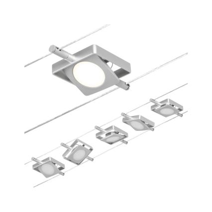 Paulmann 94420 - SET 5xLED/4,5W Spotlight for string system MAC 230V matte chrome