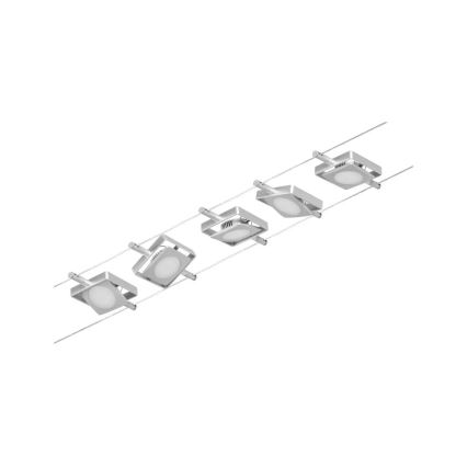 Paulmann 94420 - SET 5xLED/4,5W Spotlight for string system MAC 230V matte chrome