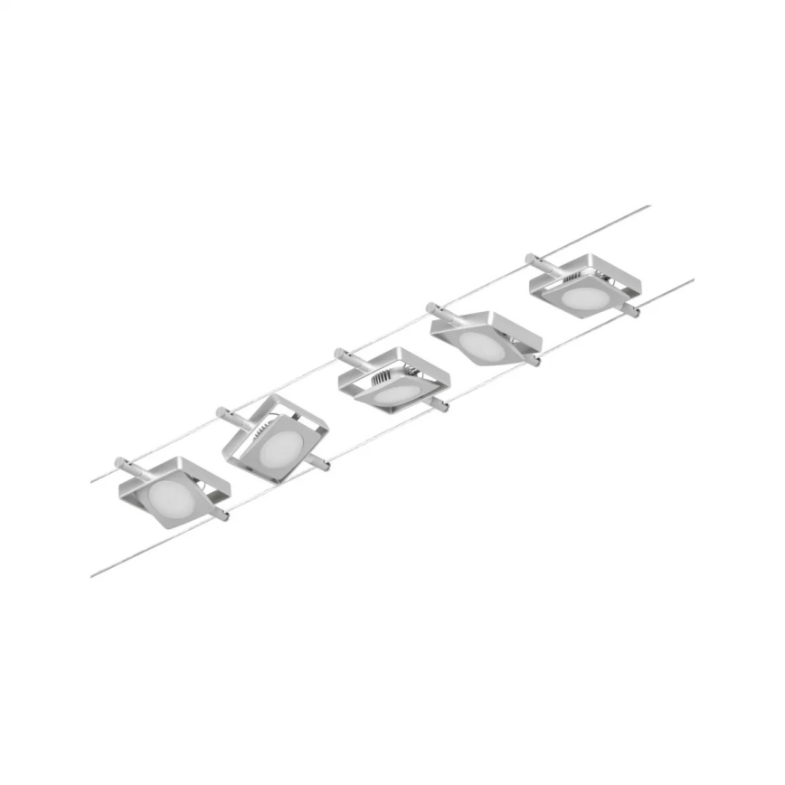 Paulmann 94420 - SET 5xLED/4,5W Spotlight for string system MAC 230V matte chrome