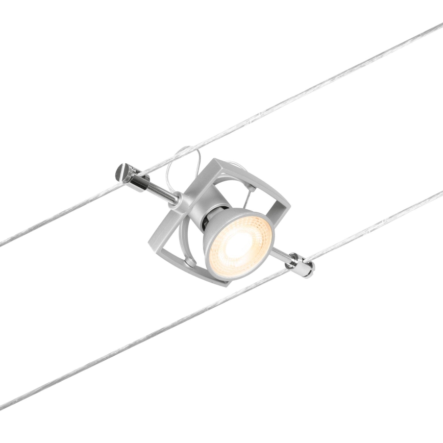 Paulmann 94430 - SET 5xGU5,3/10W Spotlight for string system MAC 230V matte chrome