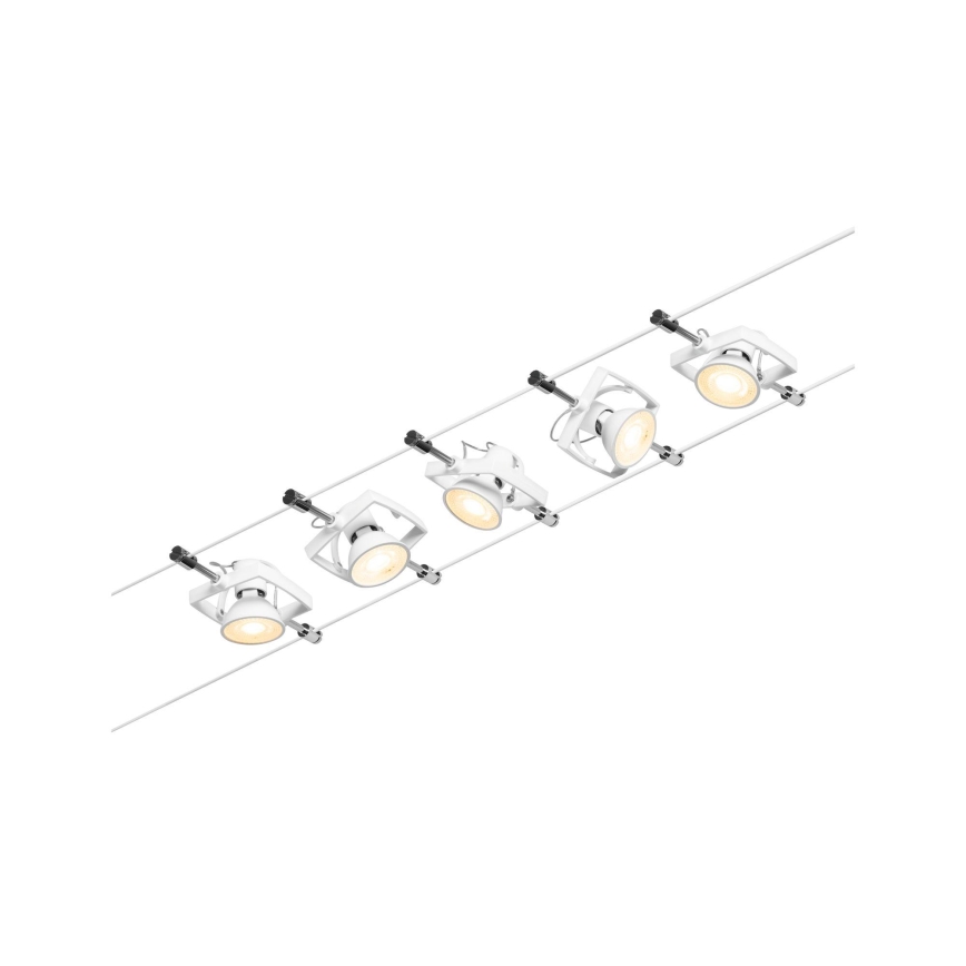 Paulmann 94432 - SET 5xGU5,3/10W Spotlight for string system MAC 230V white