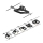 Paulmann 94434 - SET 5xGU5,3/10W Spotlight for a string system MAC 230V black