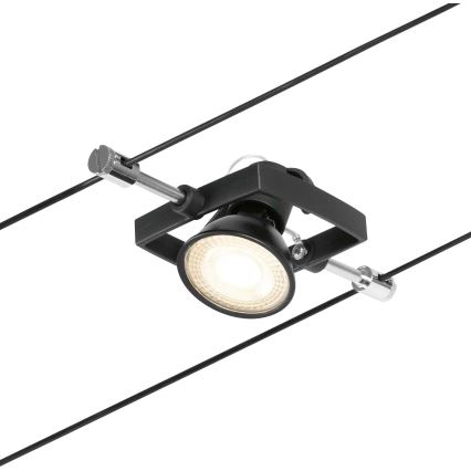 Paulmann 94434 - SET 5xGU5,3/10W Spotlight for a string system MAC 230V black