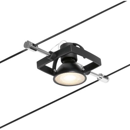 Paulmann 94434 - SET 5xGU5,3/10W Spotlight for a string system MAC 230V black