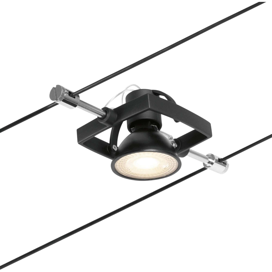 Paulmann 94434 - SET 5xGU5,3/10W Spotlight for a string system MAC 230V black