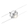 Paulmann 94437 - 1x GU5.3/10W CARDAN 12V cable system spotlight, matte chrome