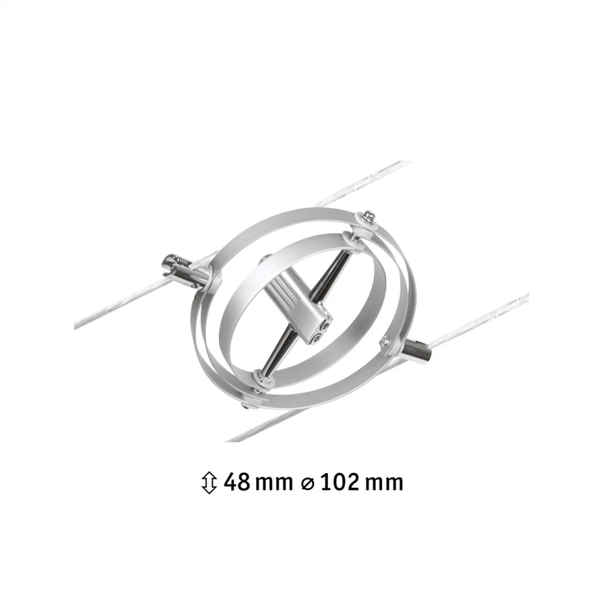 Paulmann 94437 - 1xGU5,3/10W Spotlight for string system CARDAN 12V matte chrome