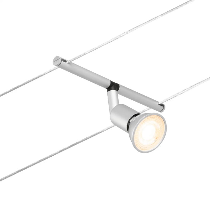Paulmann 94442 - Set of 5 GU5.3/10W — Complete SALT cable system 230V, matte chrome