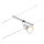 Paulmann 94443 - 1x GU5.3/10W Spotlight for SALT 12V Cable System, Matte Chrome