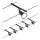 Paulmann 94446 - SET 5xGU5,3/10W Spotlight for a string system SALT 230V black