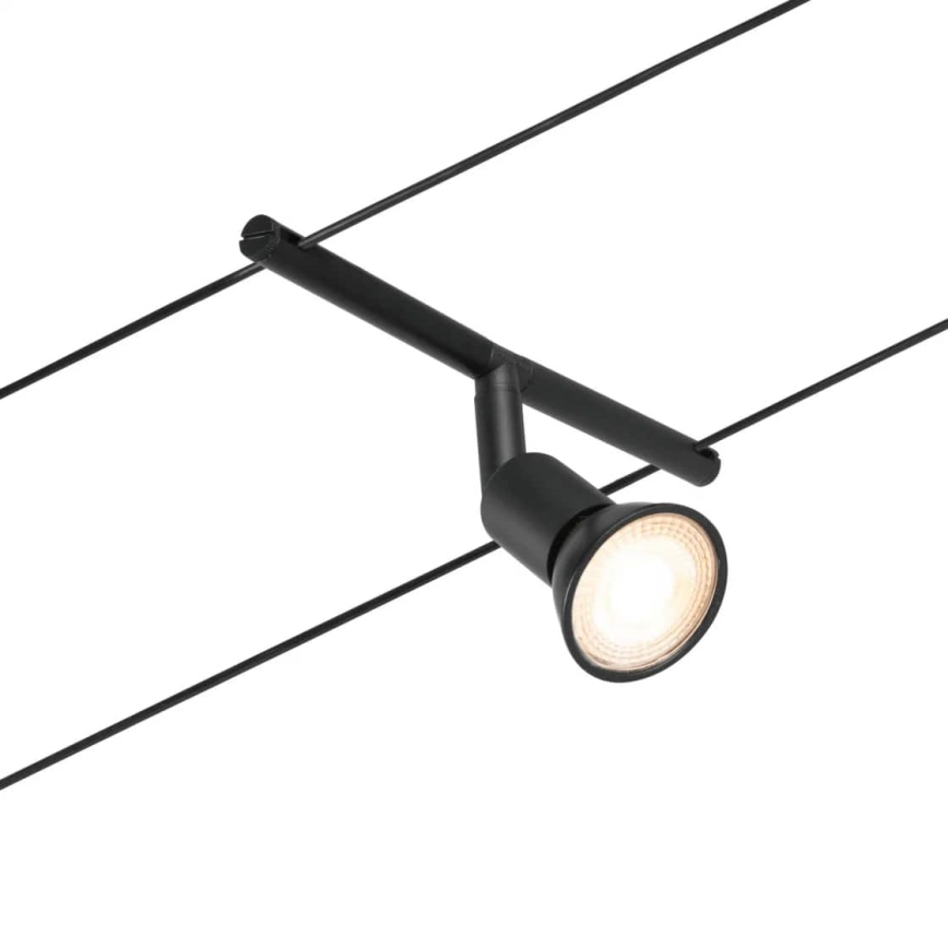 Paulmann 94446 - SET 5xGU5,3/10W Spotlight for a string system SALT 230V black