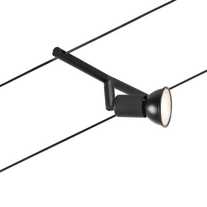 Paulmann 94446 - SET 5xGU5,3/10W Spotlight for a string system SALT 230V black