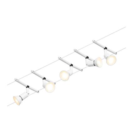 Paulmann 94458 - SET 5xGU5,3/10W Spotlight for string system SALT 230V white