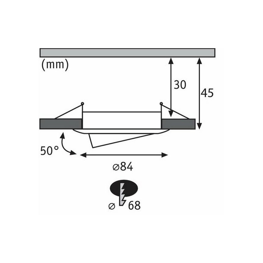 Paulmann 94471 - SET 3xLED/6W IP23 Bathroom recessed light NOVA 230V