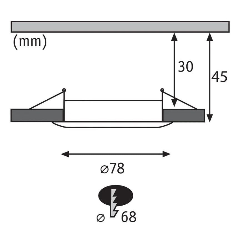 Paulmann 94473 - SET 3xLED/6W IP44 Bathroom recessed light NOVA 230V