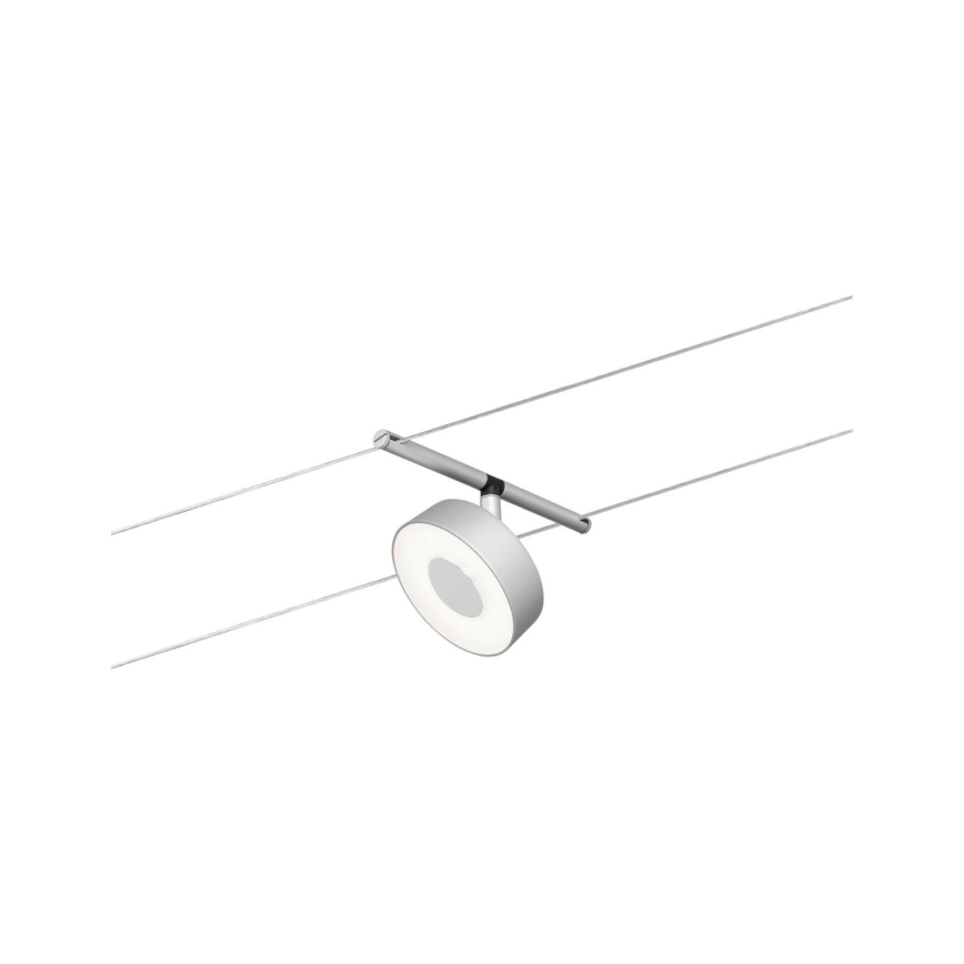 Paulmann 94475 - Set of 5 LED, 5 W each — Complete CIRCLE cable system, 230 V, matte chrome