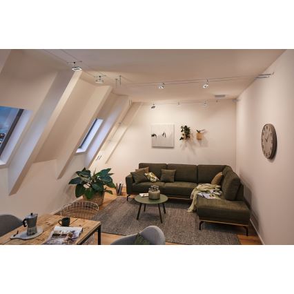 Paulmann 94481 - Set of 5 LED spotlights, 4.8 W each, for the FRAME cable system, 230 V, black