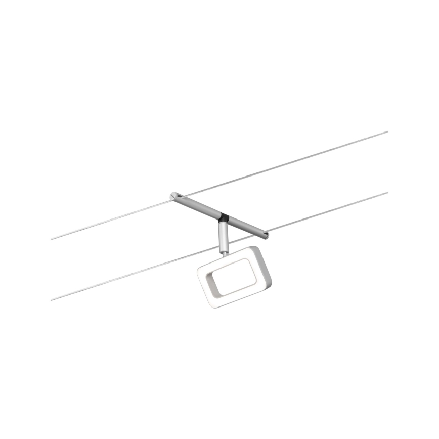 Paulmann 94481 - Set of 5 LED spotlights, 4.8 W each, for the FRAME cable system, 230 V, black