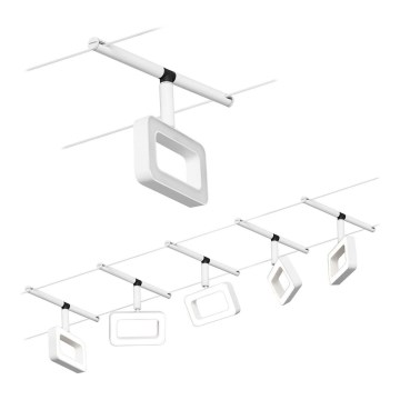 Paulmann 94483 - SET 5xLED/4,8W Spotlight for string system FRAME 230V white