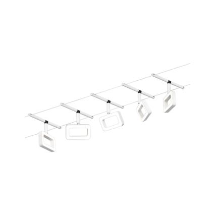 Paulmann 94483 - SET 5× LED/4.8 W Complete FRAME cable lighting system 230V white