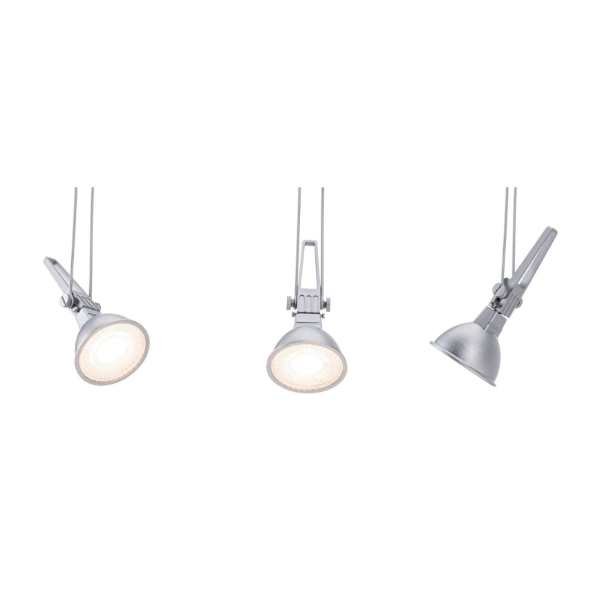 Paulmann 94487 - 1xGU5,3/50W Spotlight for string system COMET 230V matte chrome