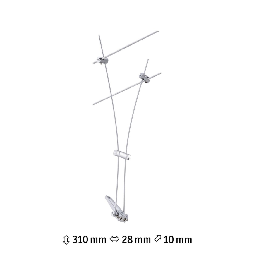 Paulmann 94487 - 1xGU5,3/50W Spotlight for string system COMET 230V matte chrome