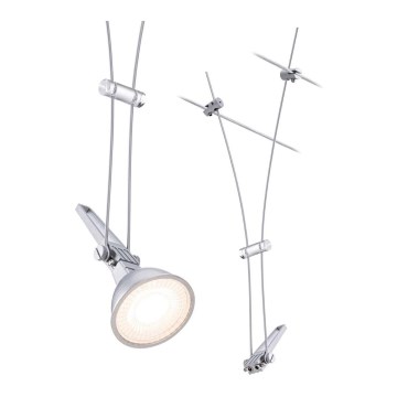 Paulmann 94487 - 1xGU5,3/50W Spotlight for string system COMET 230V matte chrome