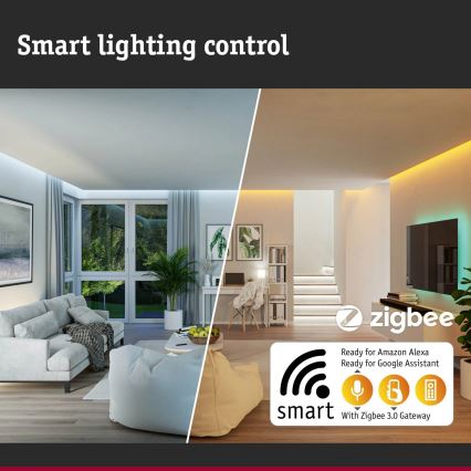 Paulmann 94513 - RGBW LED/8,2W IP44 Dimmable illuminated house number with motion and dusk sensor PADEA 230V anthracite