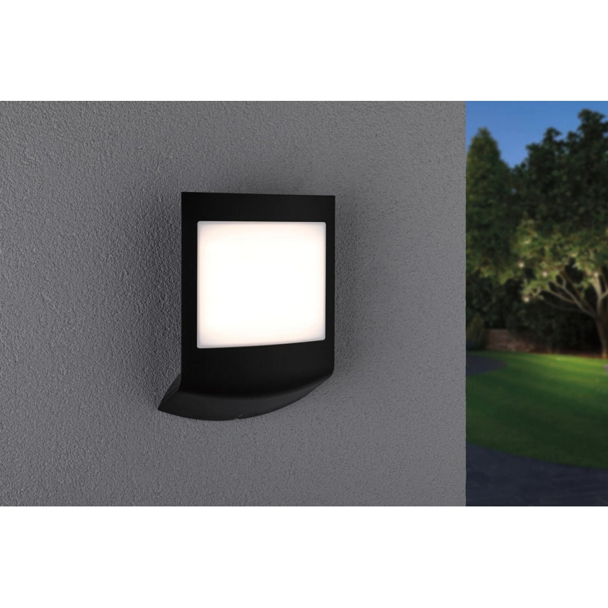 Paulmann 94513 - RGBW LED/8,2W IP44 Dimmable illuminated house number with motion and dusk sensor PADEA 230V anthracite