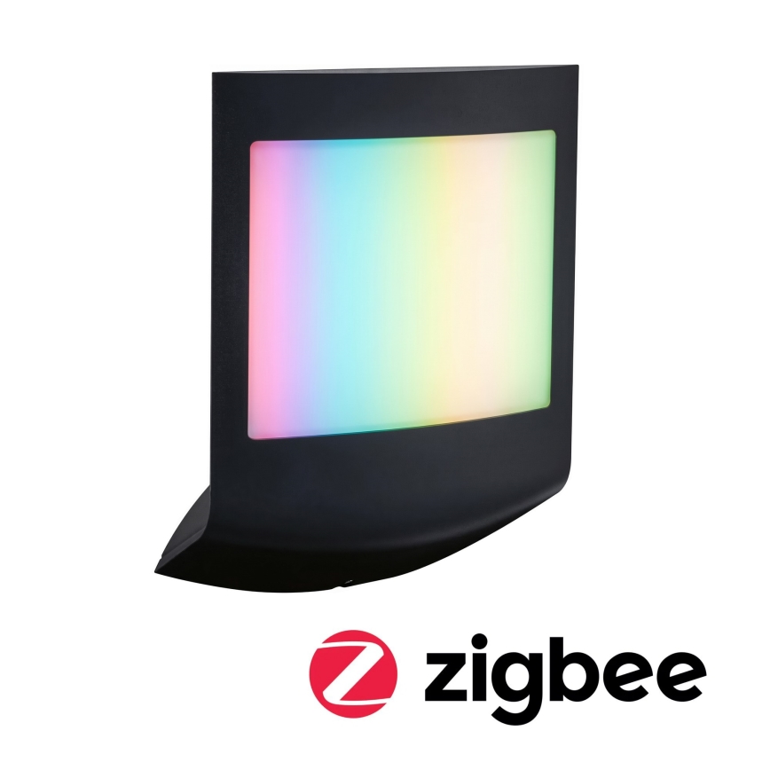 Paulmann 94513 - RGBW LED/8.2W IP44 Dimmable outdoor wall light with motion and dusk sensor PADEA 230V anthracite