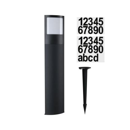 Paulmann 94515 - LED/8.5W IP44 Dimmable outdoor lamp with motion and dusk sensor PADEA 230V anthracite