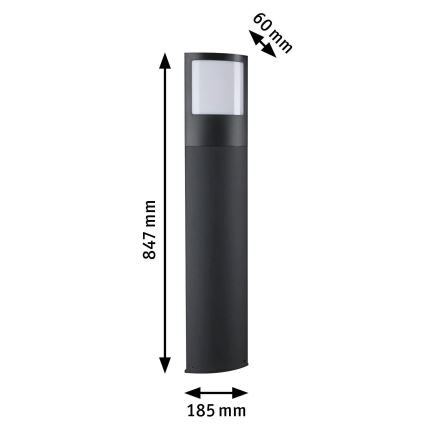 Paulmann 94515 - LED 8.5W IP44 Dimmable house number light with motion and dusk sensor PADEA 230V Anthracite