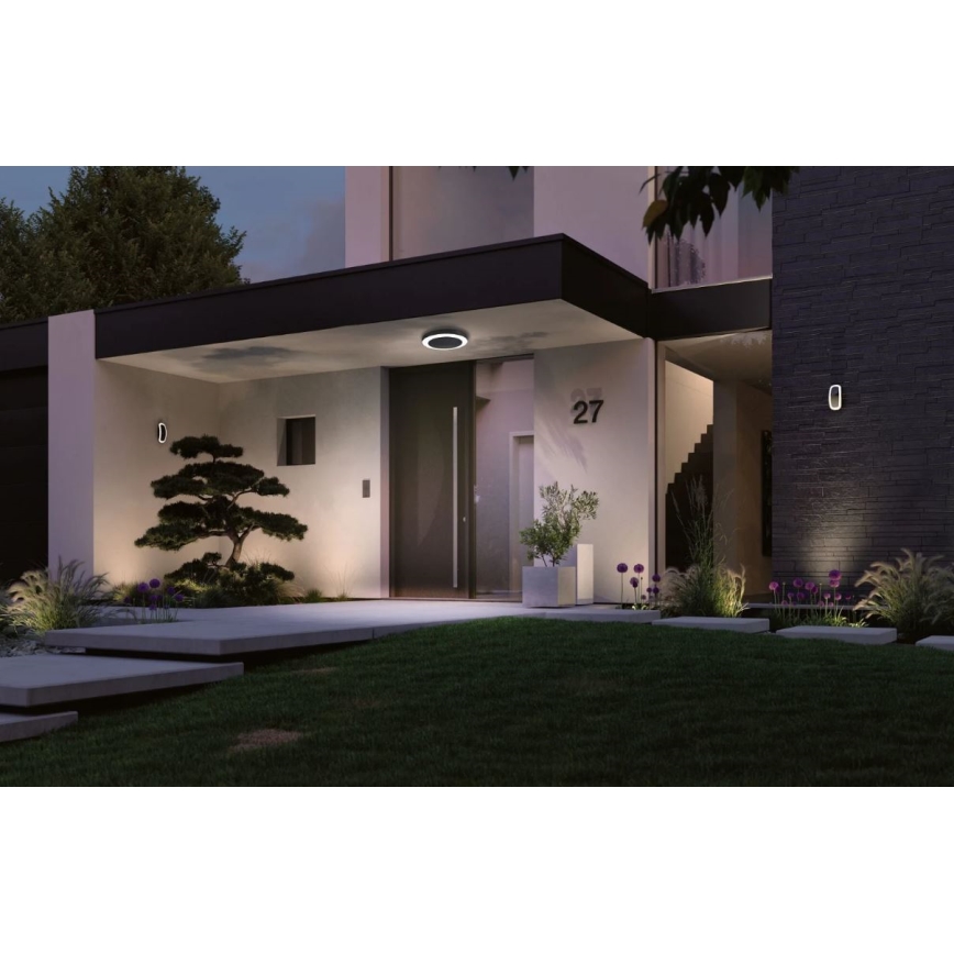 Paulmann 94526 - LED/14W IP44 Outdoor ceiling light with sensor CIRCULA 230V