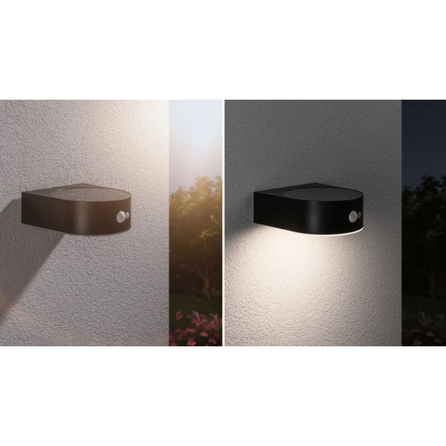 Paulmann 94570 - LED/5,5W IP44 Solar wall light with sensor EILEEN 3,7V