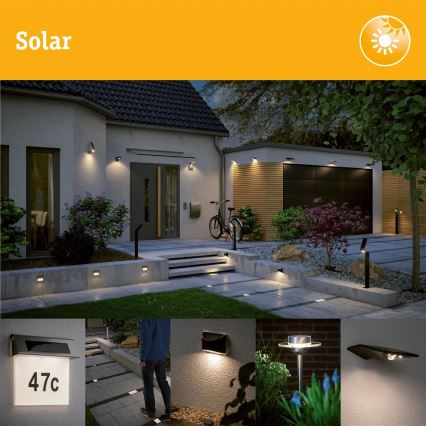 Paulmann 94578 - LED/0,1W IP67 Solar recessed light DOMENIC 230V