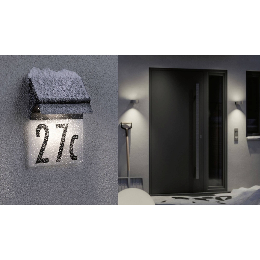 Paulmann 94694 - LED/0,2W IP44 Solar house number NEDA 3,7V 1800 mAh