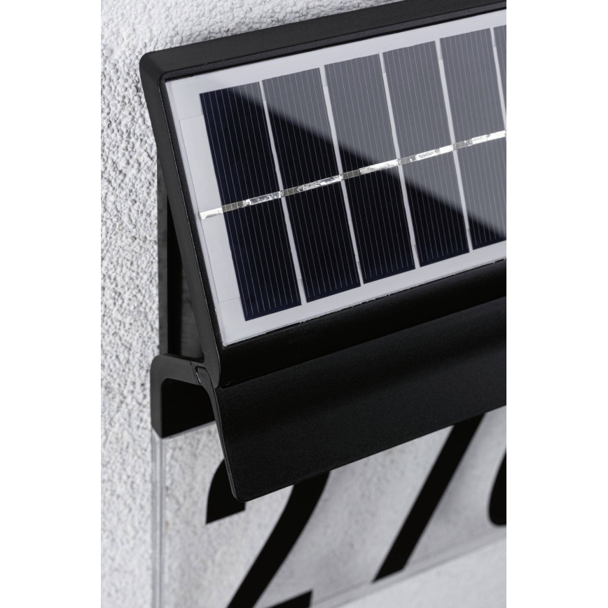 Paulmann 94694 - LED/0,2W IP44 Solar house number NEDA 3,7V 1800 mAh