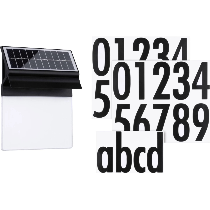 Paulmann 94694 - LED/0,2W IP44 Solar house number NEDA 3,7V 1800 mAh