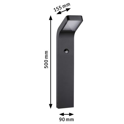 Paulmann 94747 - LED/7,5W IP44 Outdoor lamp with sensor KULMA 230V