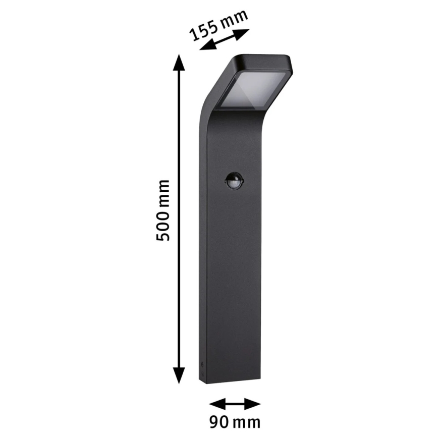 Paulmann 94747 - LED/7,5W IP44 Outdoor lamp with sensor KULMA 230V