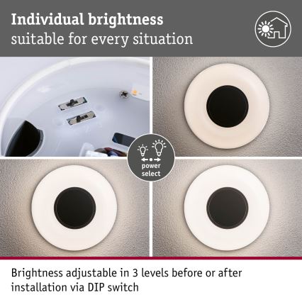 Paulmann 94955 - LED/20.5W IP65 Dimmable outdoor wall light AUREVA 230V 2200/3000/4000K anthracite