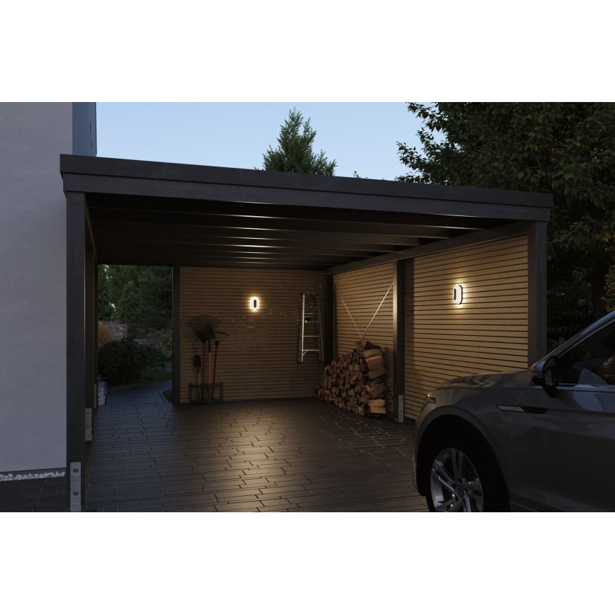 Paulmann 94958 - LED/18.5W IP65 Dimmable outdoor wall light with motion and dusk sensor ELUNOR 230V 2200/3000/4000K anthracite