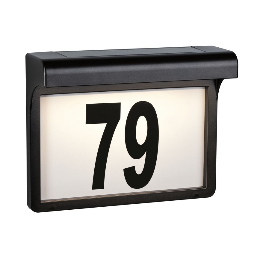 Paulmann 95388 - LED/0,05W IP44 Solar house number with sensor DAYTON 4,8V