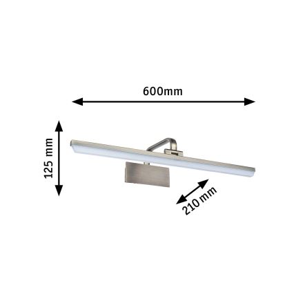 Paulmann 95570 - RENAN LED Picture Light 11W, 230V, 60 cm, Brass