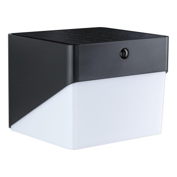 Paulmann 95746 - LED/2.3W IP44 Solar wall light with sensor EILEEN 3.7/230V 4000 mAh black