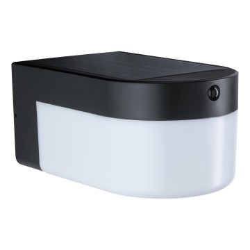 Paulmann 95747 - LED/2,3W IP44 Solar wall light with sensor CALYNE 3,7/230V 4000 mAh black